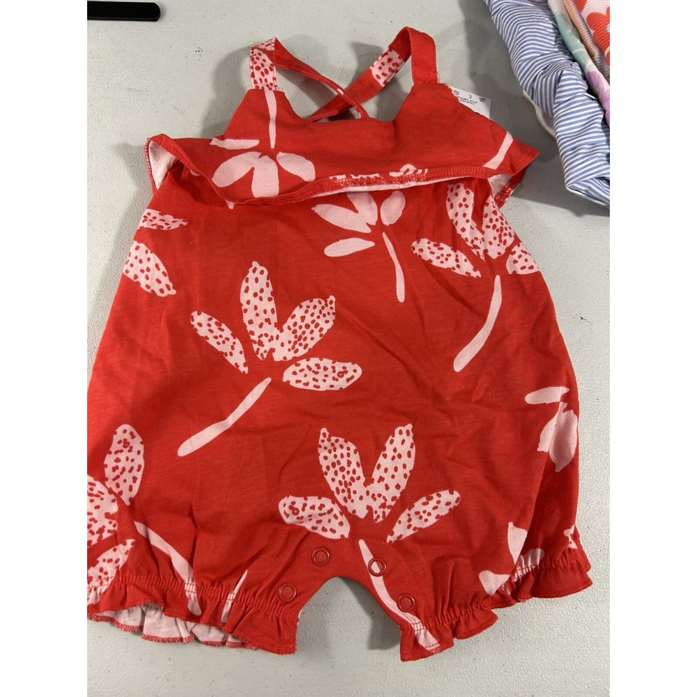 Carters Baby Girl Romper 3 Months Red Floral